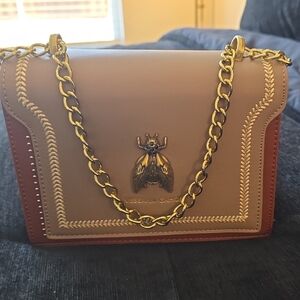 Tan and Brown Chain Bag